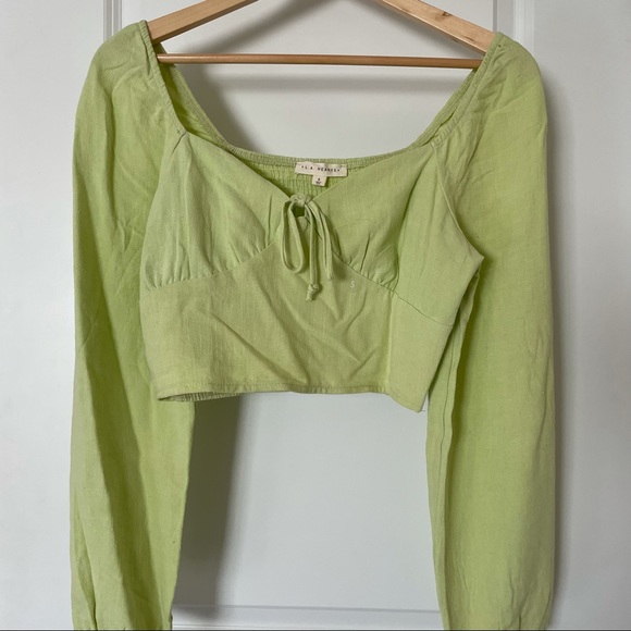 LA Hearts Crop Long Sleeve - Picture 1 of 4